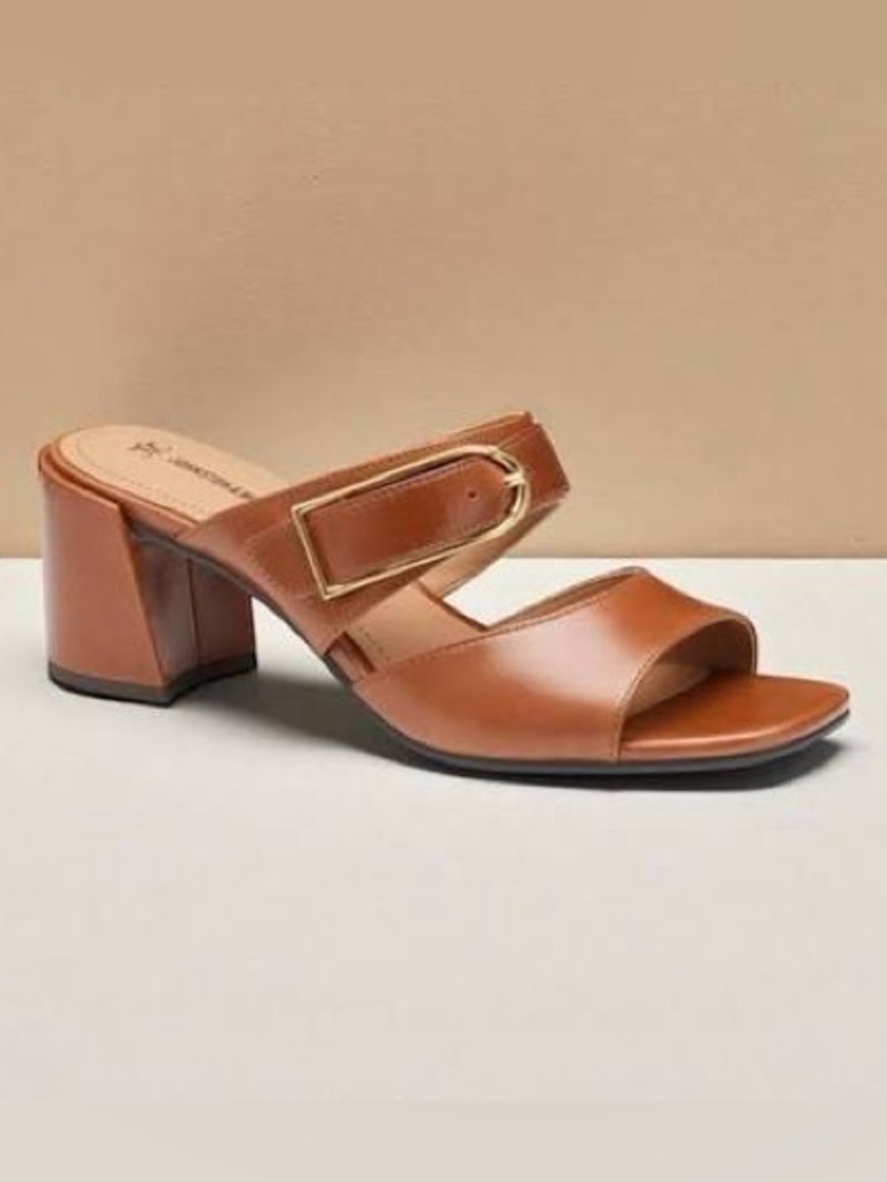 NWOT Johnston & Murphy Everly Buckle Slide Sz 7M